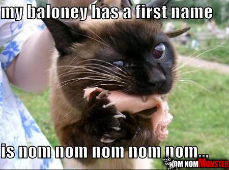 Balogna Kitty Nom Nom